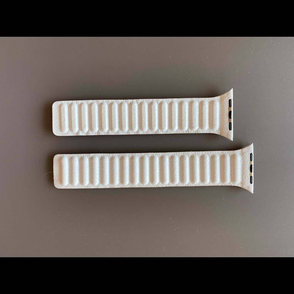 Apple Watch Third Party (Astra Straps) Chalk White band for larger 45mm watch